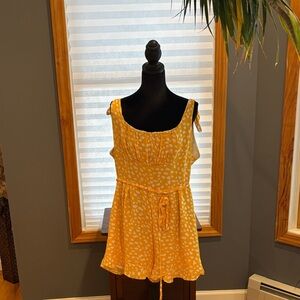 Yellow Polka Dot Romper